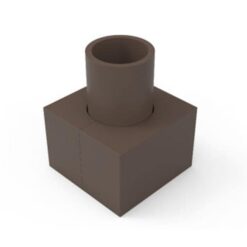 Aluminum round pole base cover