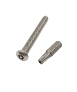 torx bit and screw vandal proof hand hole cover