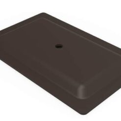 3.5 X 5.5 square stamped hand hole cover