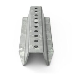 8ft galvanized sign post tapered end