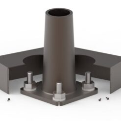 Round Tapered Steel Light Pole