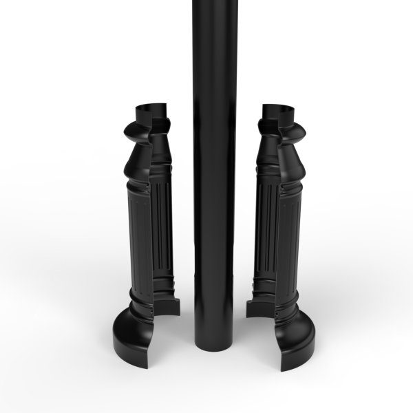 3" OD Decorative Light Pole with Straight Shaft