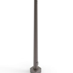 Round Tapered Aluminum Pole Dark Bronze