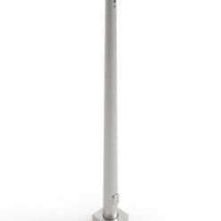 Round Tapered Aluminum Pole Gray Finish