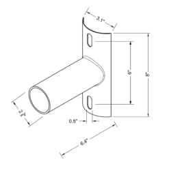 Side Tenon for Round Poles