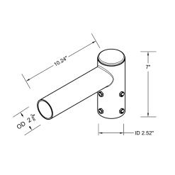 Spoke Bracket with single arm