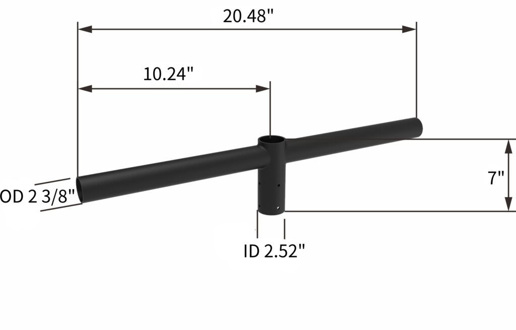 Spoke Bracket with 2 arms at 180 Degrees