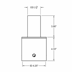 Round Tenon Adapter 4