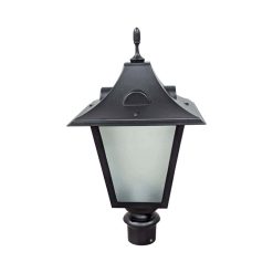 Lisbon Pole Top Lantern type LED fixture with LED corn lamp
