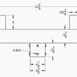 180 Bullhorn dual tennon 24