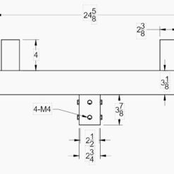 180 Dual Head Square Bullhorn - Small