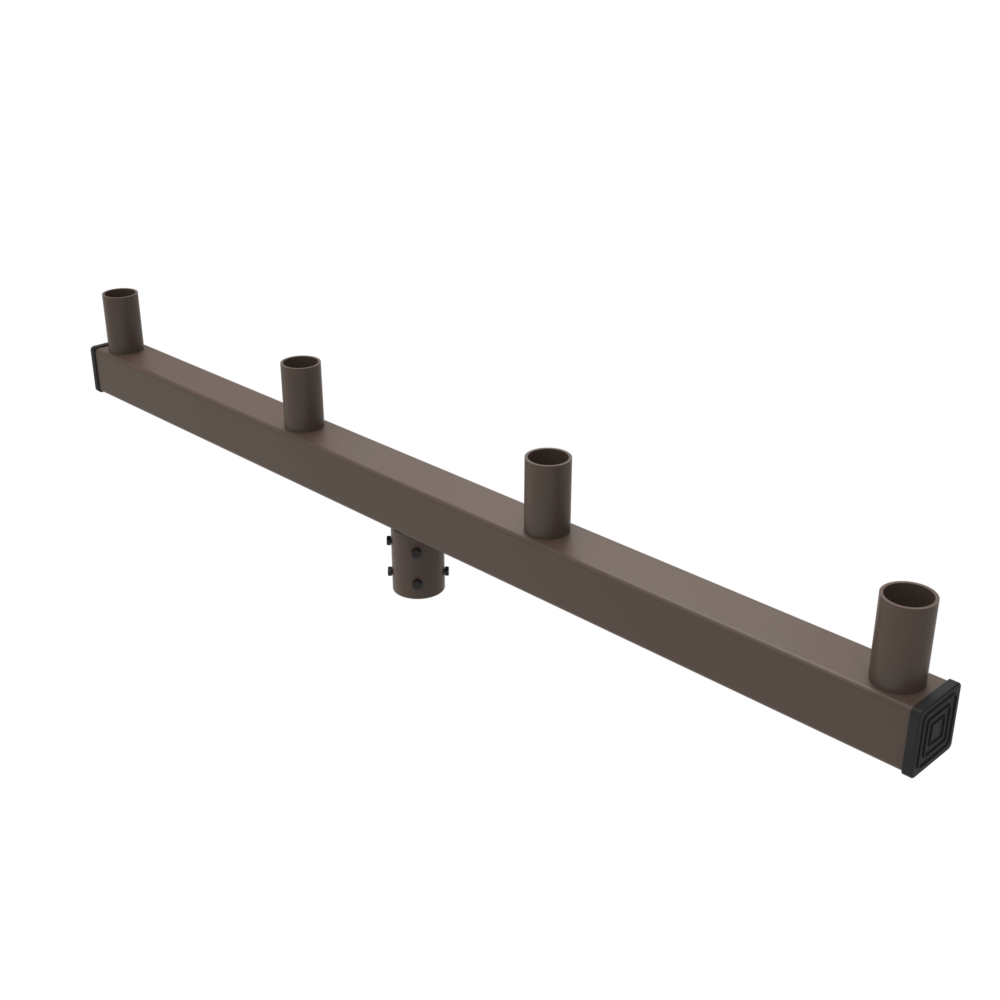 4 inline LED Fixture, tenon bracket.