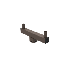 27" 180 degree pole top bracket for 2 LED Fixtures