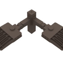 2 LED Fixtures at 90 Degrees