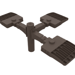 3 LEDs at 90 with Round Pole Kits